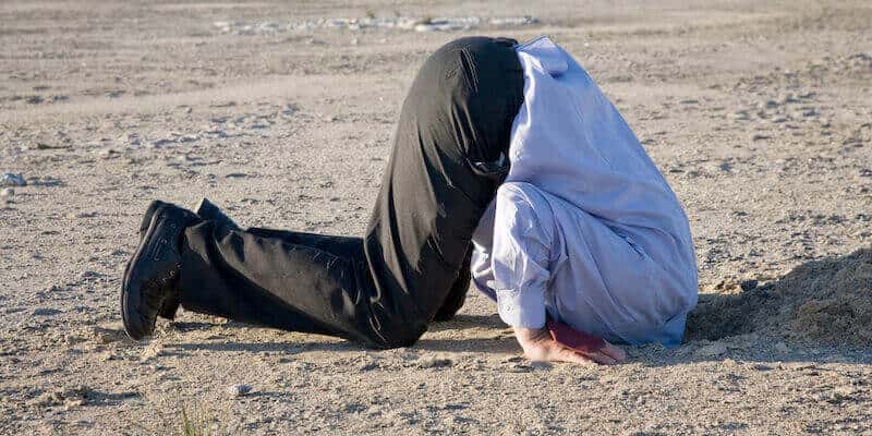 Man burying his head in the sand. What are the main signs of subsidence and why you shouldn't ignore them. 